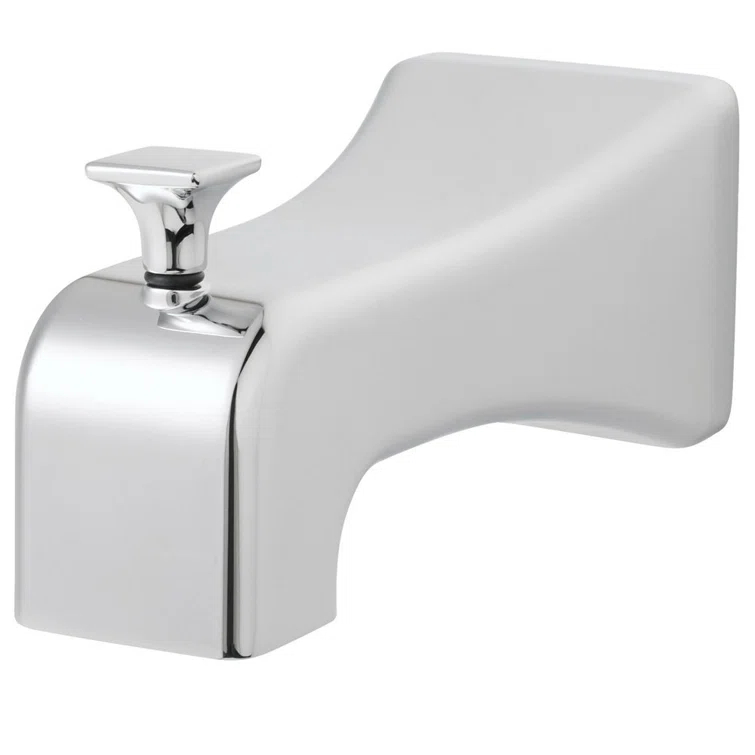 The Edge Wall Mounted Tub Spout with Diverter