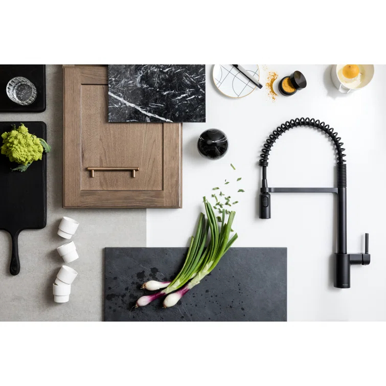 Moen Align MotionSense Wave Single Handle Spring Pulldown Kitchen Faucet with Power Clean Technology