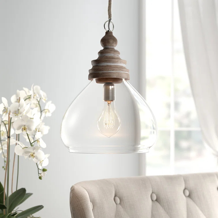 Bellantoni Distressed Mango Wood Ceiling Light
