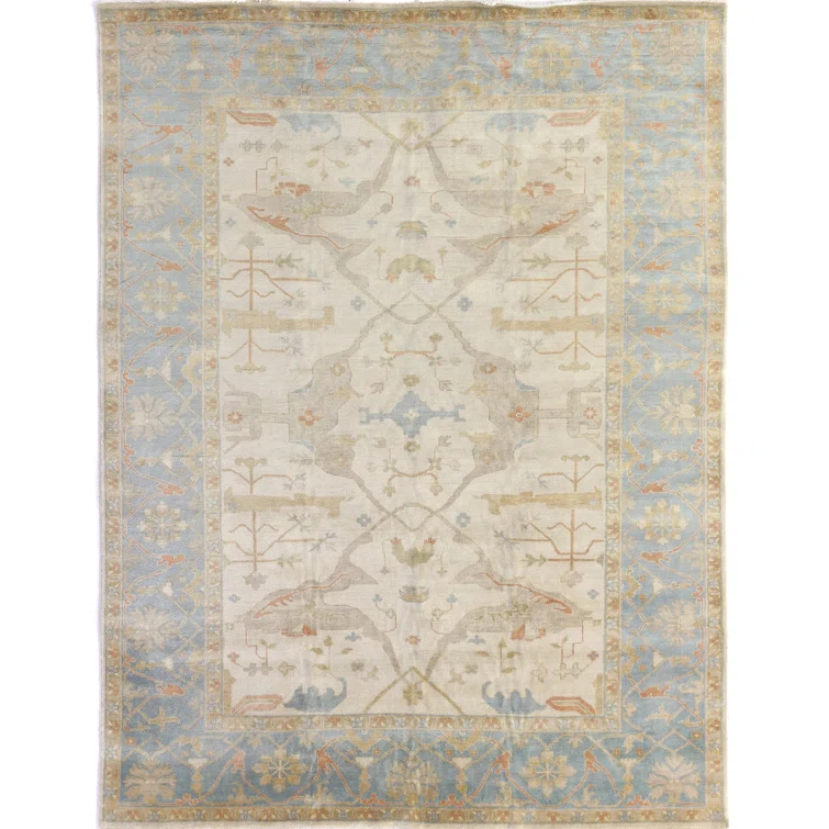 Antique Weave Oushak Wool Oriental Indoor Rug