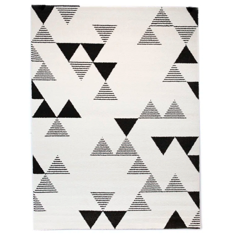 Elle Geometric Cream Area Rug