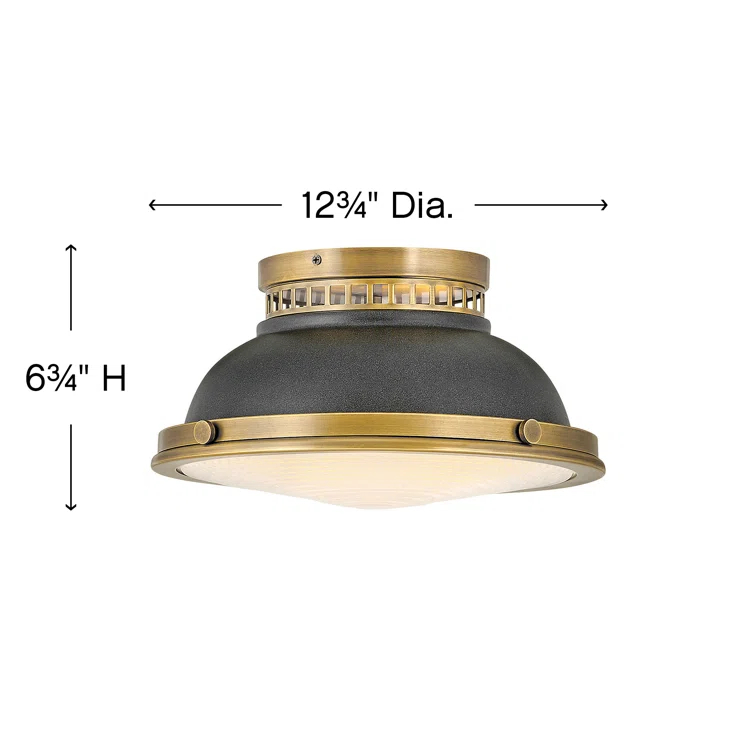 Emery 2 - Light 12.75" Simple Bowl Flush Mount