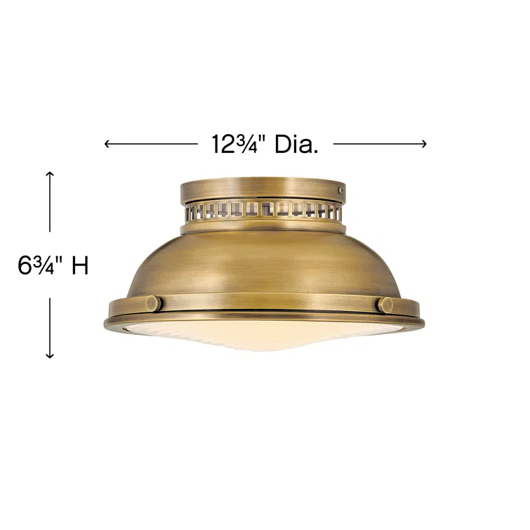 Emery 2 - Light 12.75" Simple Bowl Flush Mount