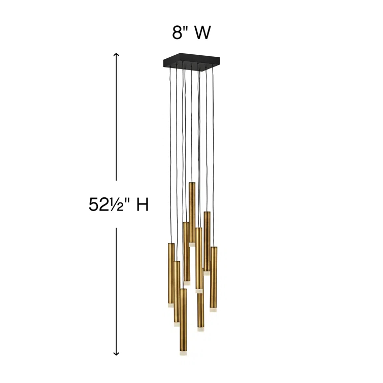 Harmony 9-Light Adjustable Modern Pendant w/ Integrated LED