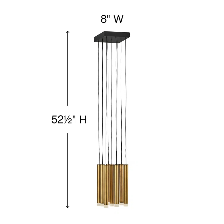 Harmony 9-Light Adjustable Modern Pendant w/ Integrated LED