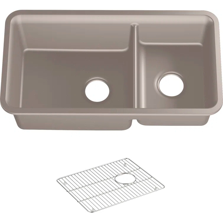 Cairn® 34" L x 18" W Double Basin Undermount with Accessories