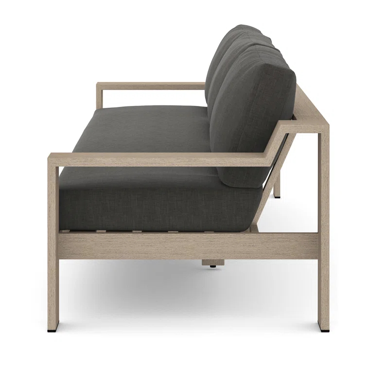 Monterey Gray Teak Two-Seater Outdoor Sofa