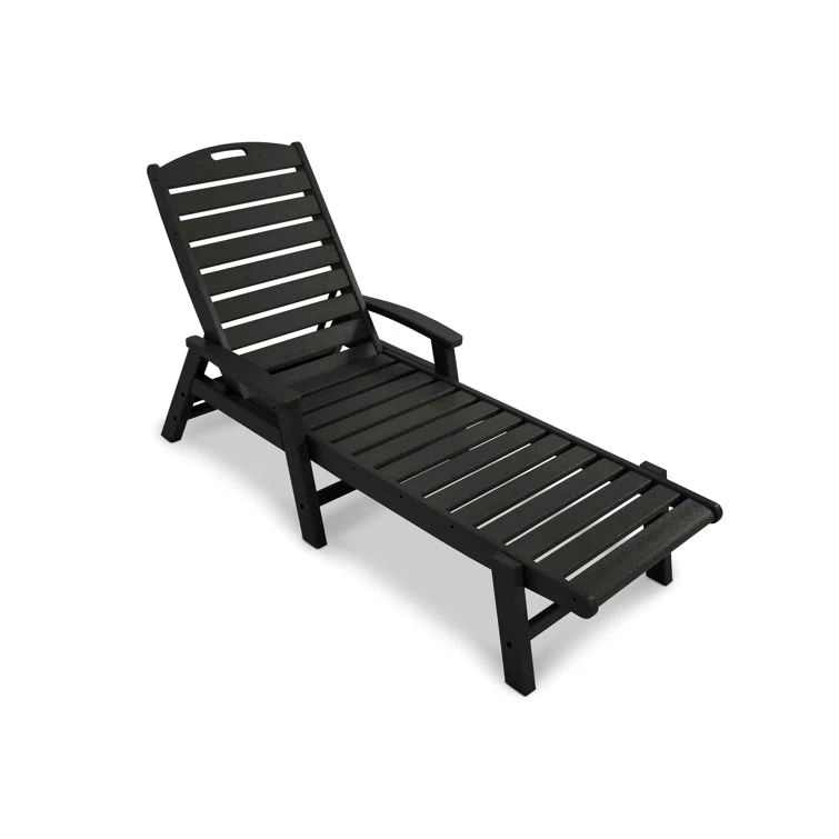 Yacht Club Chaise with Arms - Stackable