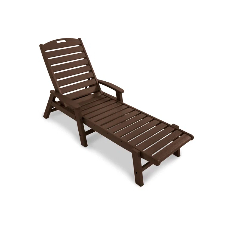 Yacht Club Chaise with Arms - Stackable