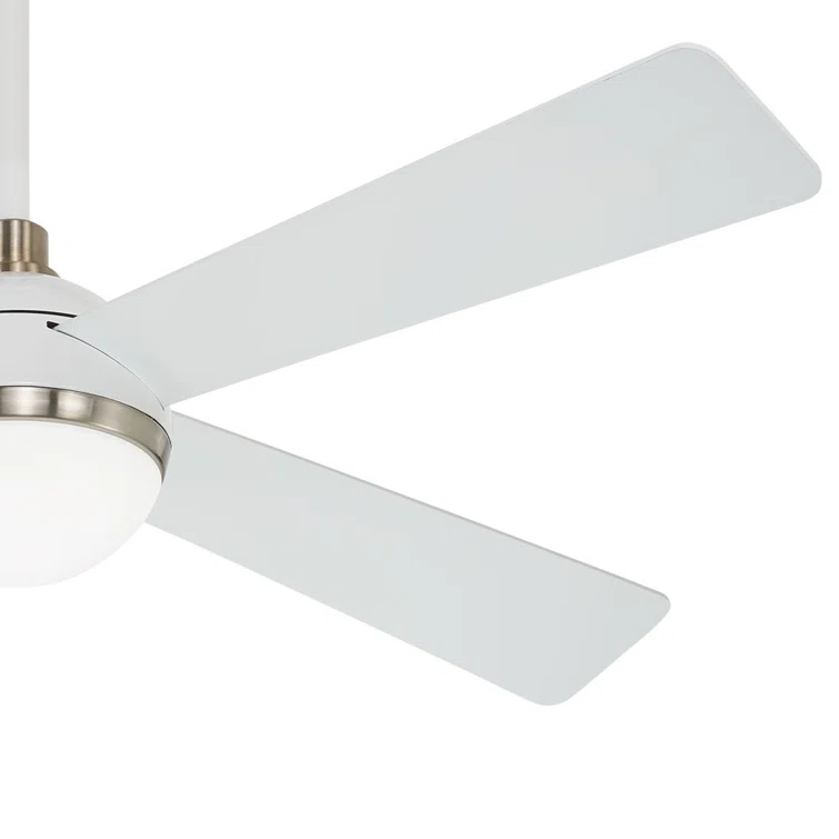 54" 4 - Blade LED Standard Ceiling Fan with Remote Control and Light Kit Included
