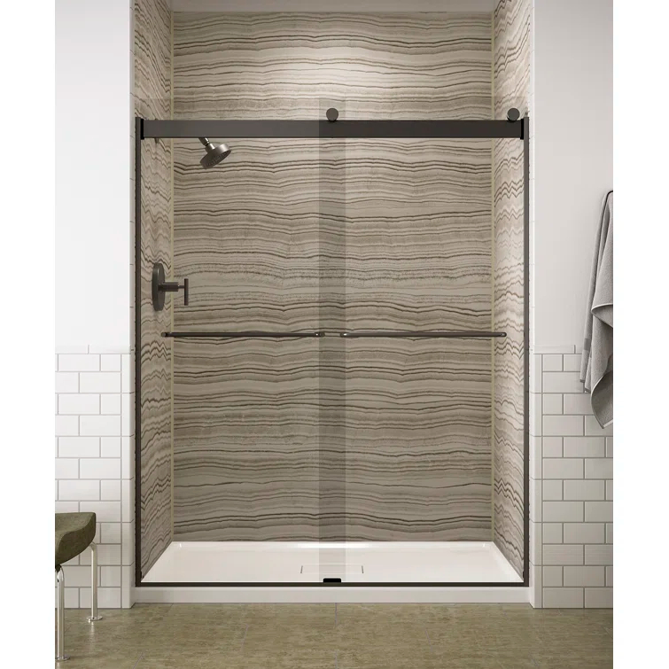 Levity 59.63" x 74" Bypass Shower Door with CleanCoat® Technology