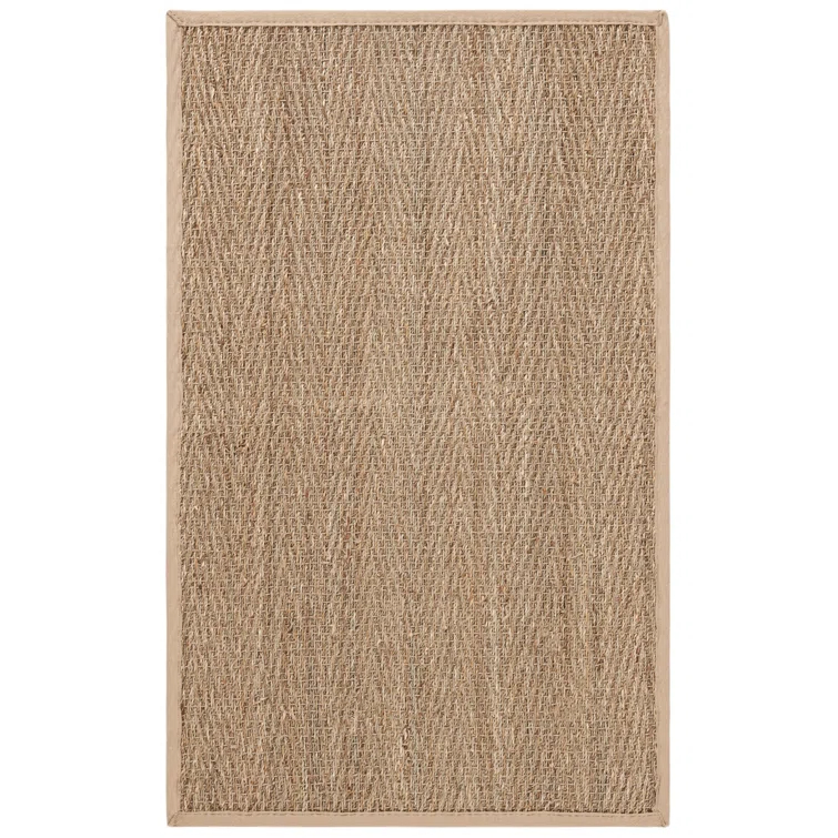 Natural Fiber Seagrass Solid Color Rug