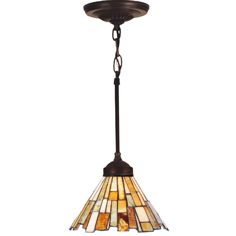 Mahogany Bronze Glass Mini Pendant Light for Indoor/Outdoor