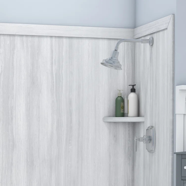 FlexStone Elite 60"W x 32"D x 60"H Alcove Bathtub Surround