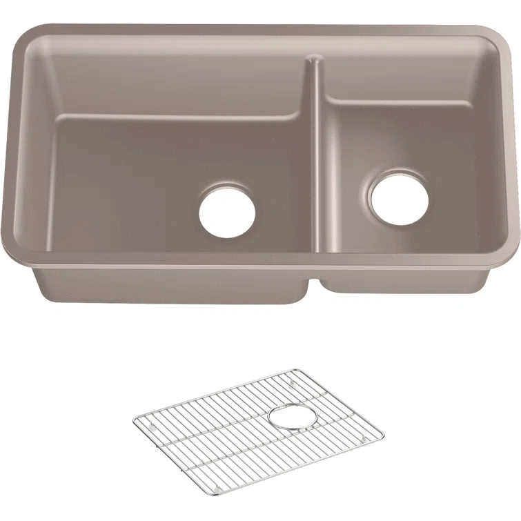 Cairn® 34" L x 18" W Double Basin Undermount with Accessories