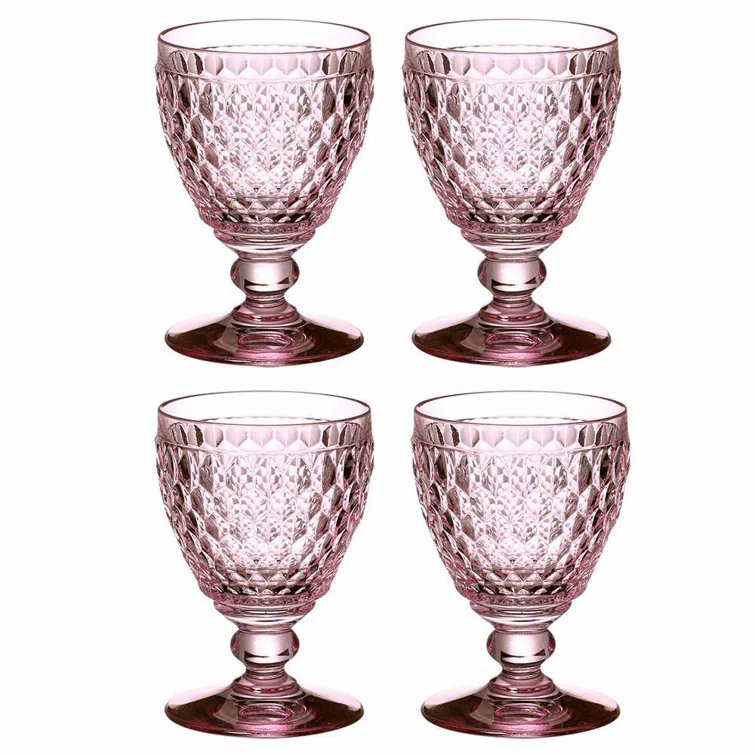 Villeroy & Boch Boston Colored Lead Free Crystal Goblet Set