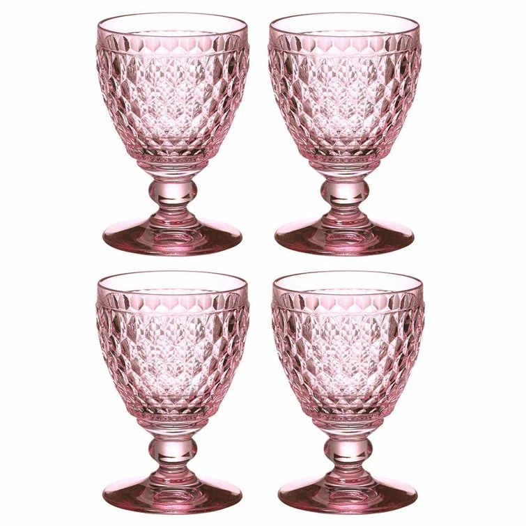 Villeroy & Boch Boston Colored Lead Free Crystal Goblet Set