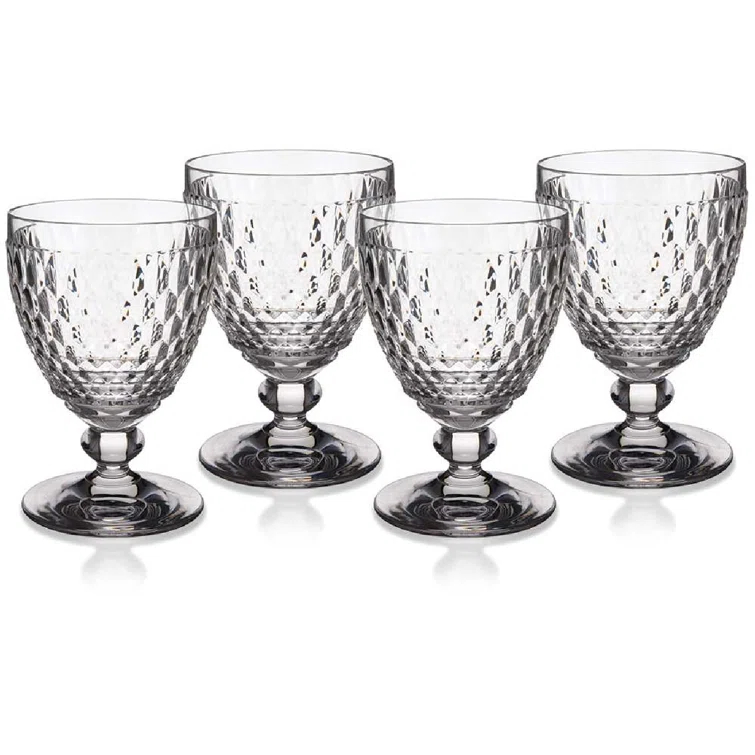 Villeroy & Boch Boston Colored Lead Free Crystal Goblet Set