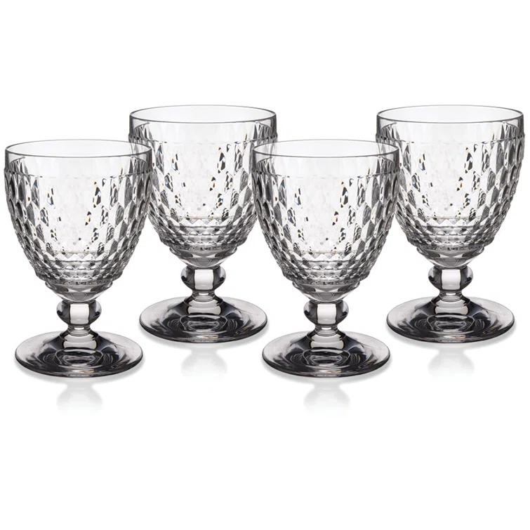 Villeroy & Boch Boston Colored Lead Free Crystal Goblet Set