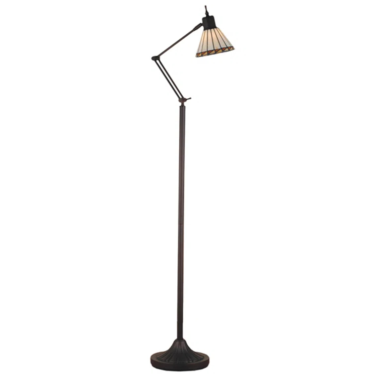 Meyda Lighting Prairie Mission 68'' Brown Task Floor Lamp