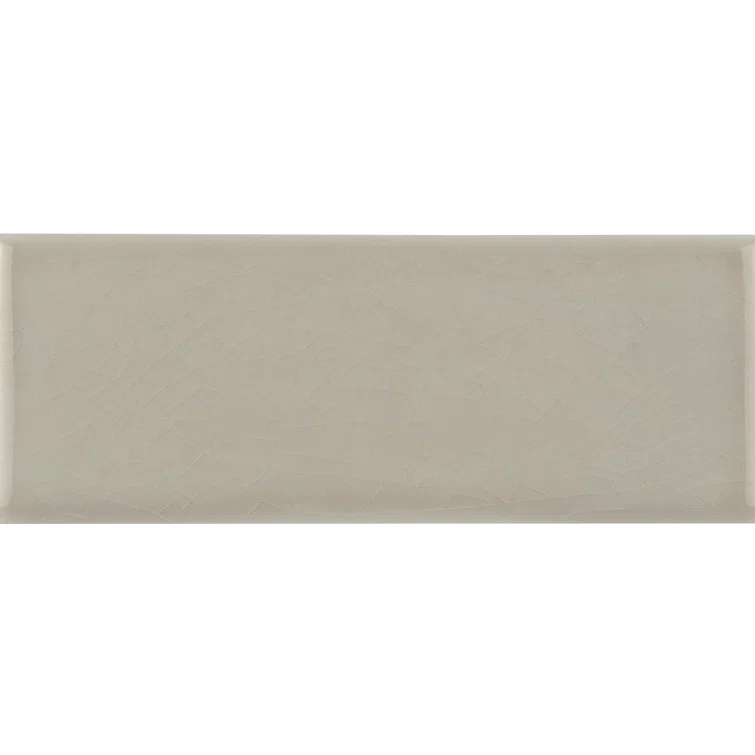 Glazed Handcrafted 4" x 12" Glossy Ceramic Subway Tile