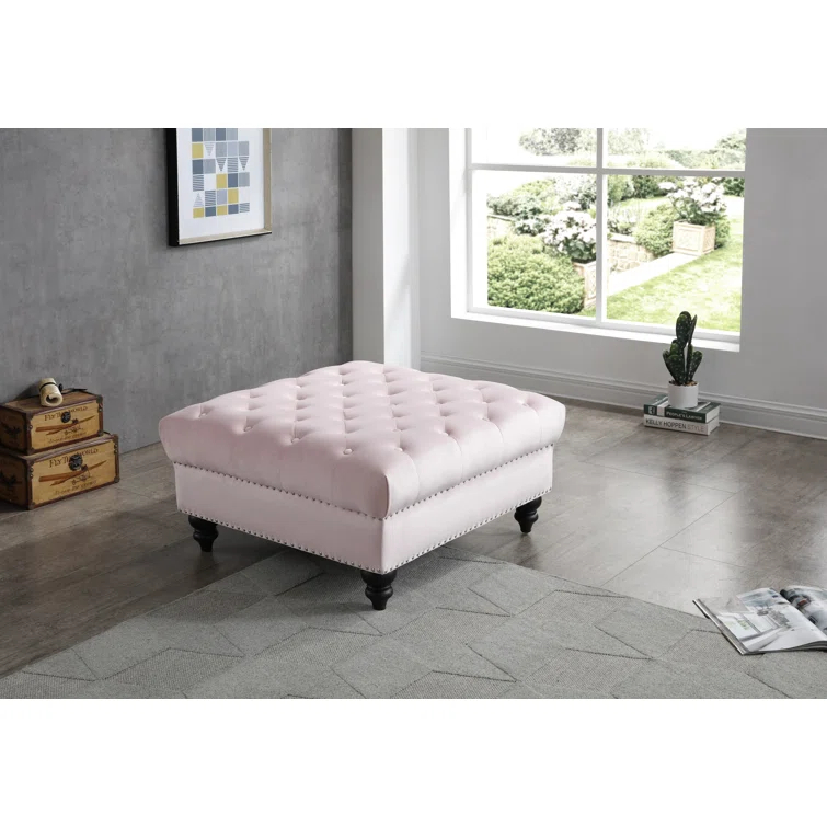 Nola Velvet Ottoman