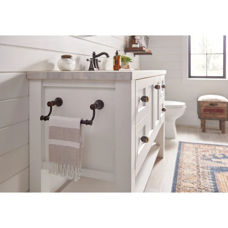 Belfield Bathroom 9" Wall Mounted Towel Bar