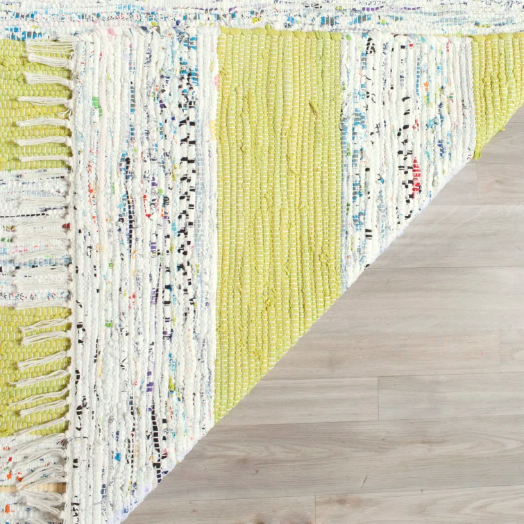 Yokum Hand Woven Cotton Striped Rug