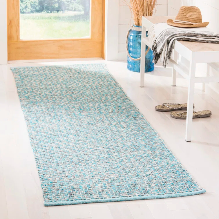Alberta Hand Woven Cotton Abstract Rug