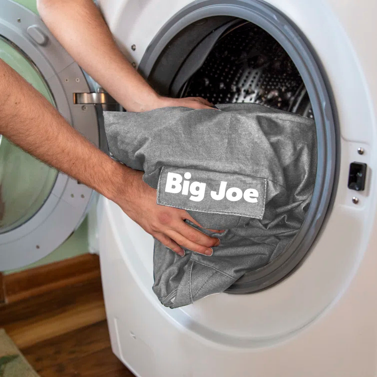 Big Joe Large 4 Foot Foam Filled Bean Bag Chair with Soft Removeable Cover