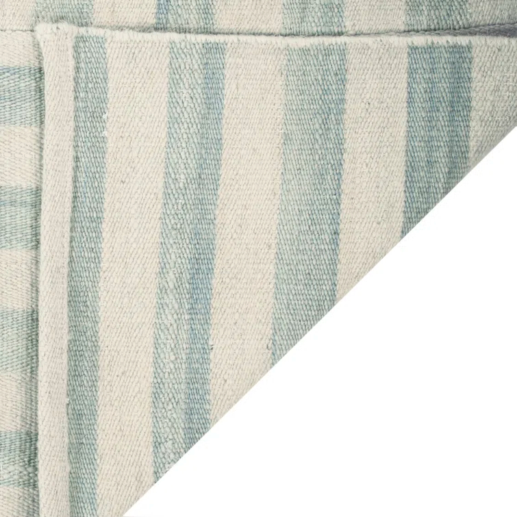 Sky Multi-Color Wool Flat Woven Rectangular Accent Rug