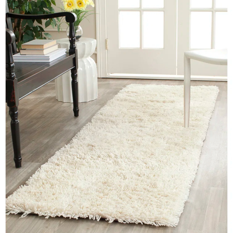 Assar Handmade Shag Ivory Rug