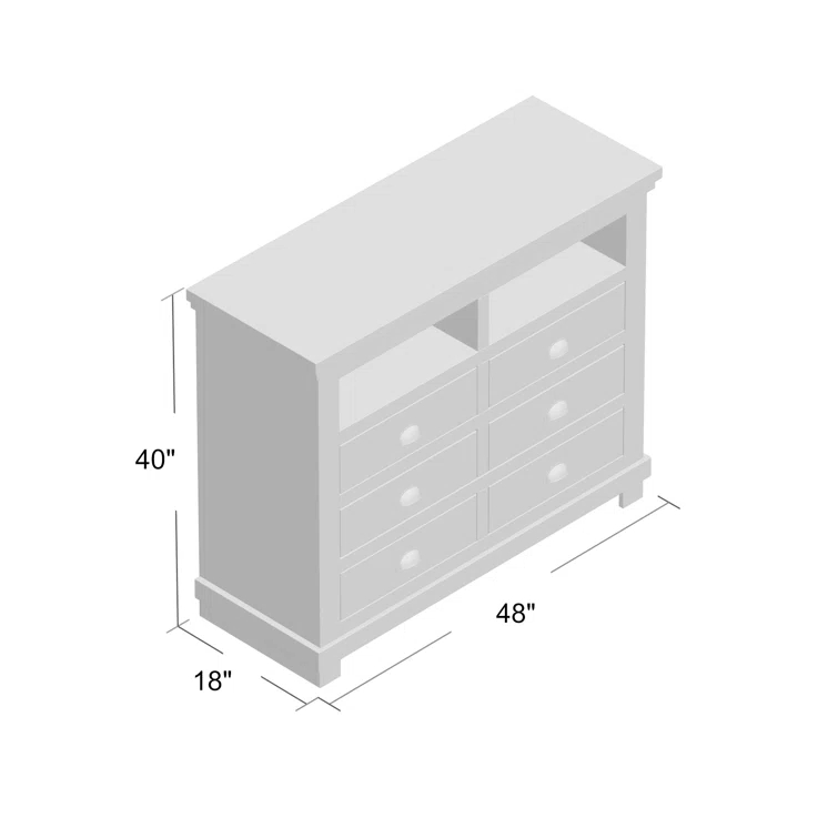 Wolferstorn 6 - Drawer Double Dresser