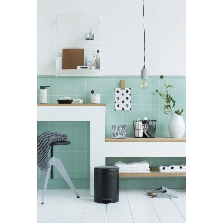 Brabantia NewIcon Step On Trash Can, 1.3 Gallon (5 Liter)