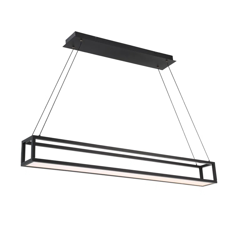 Trick Box 1 - Light Black LED Geometric Pendant
