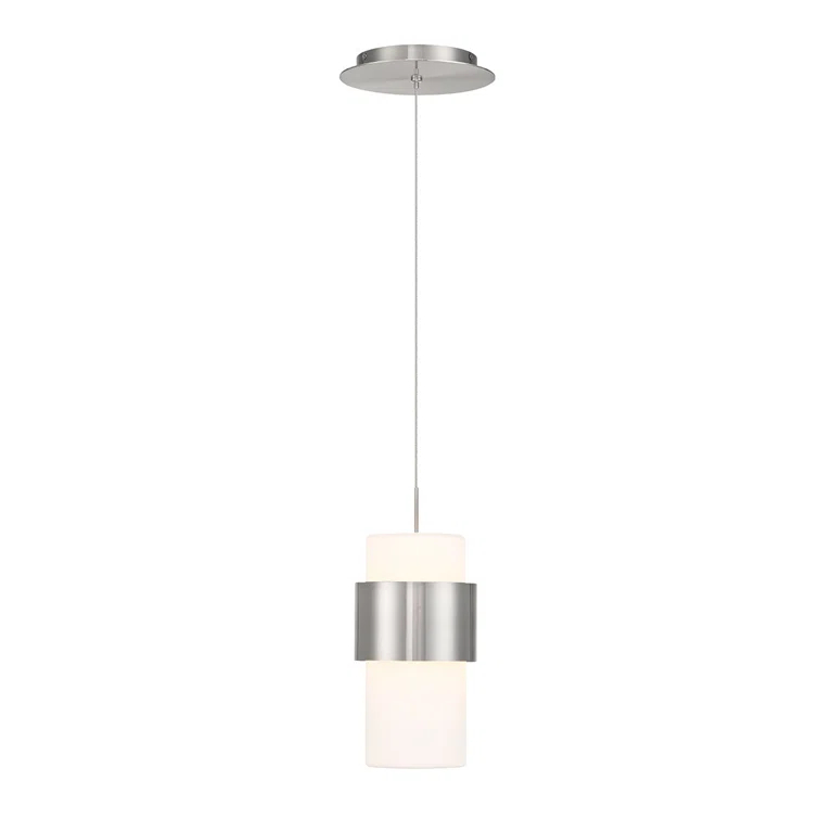 Banded 1 - Light LED Cylinder Pendant