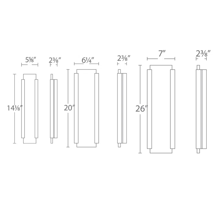 Fiction Dimmable LED Outdoor Wall Sconce