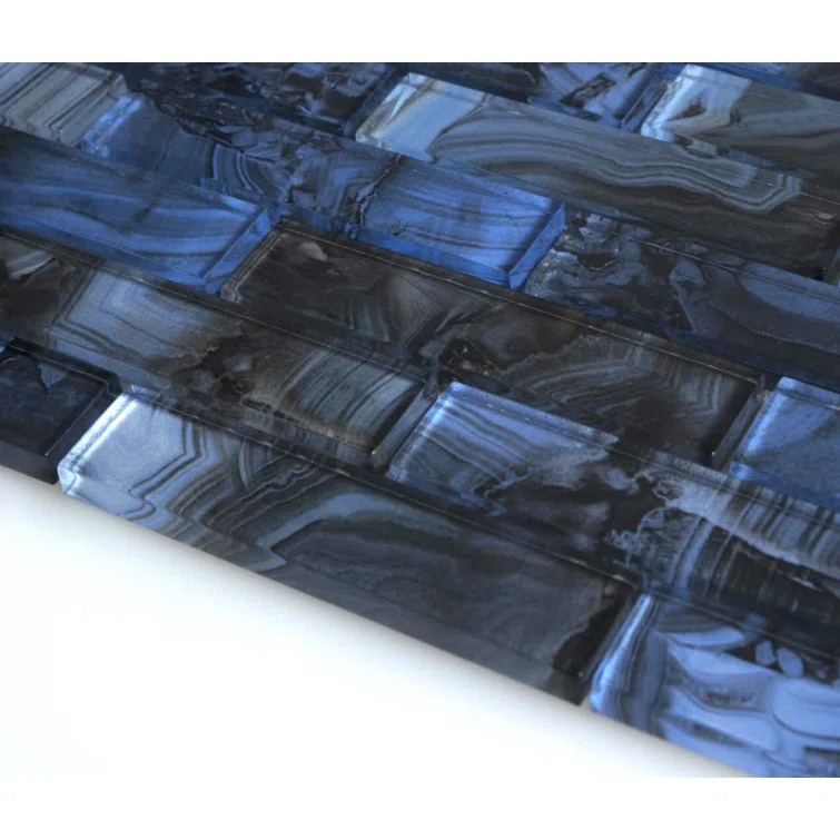 Impressions 1" x 4" Straight Edge Glass Mosaic Tile