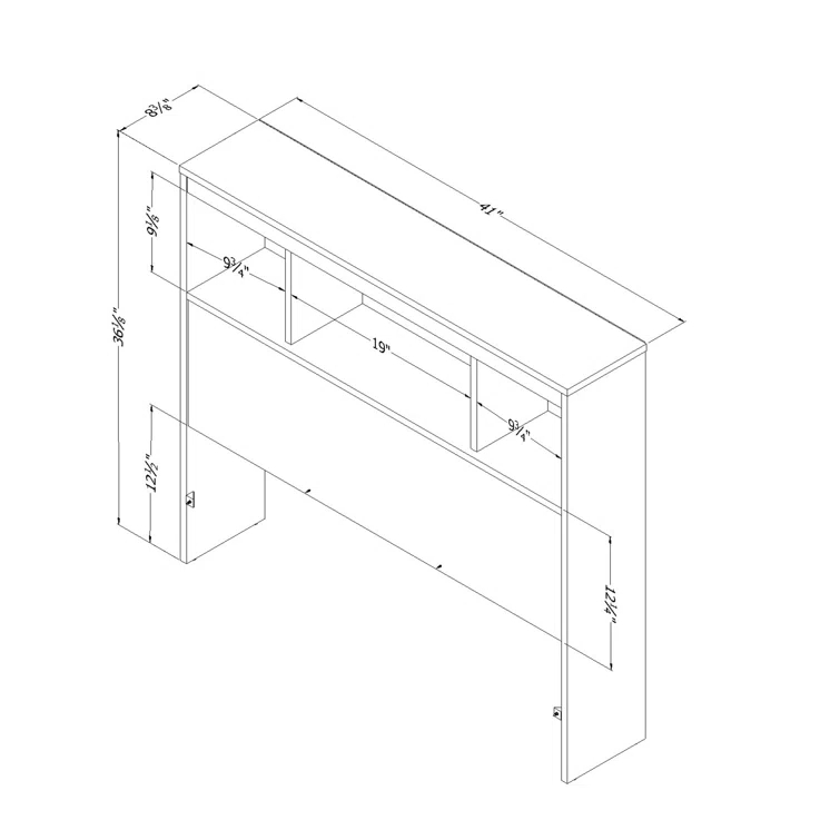Spark Bookcase Headboard