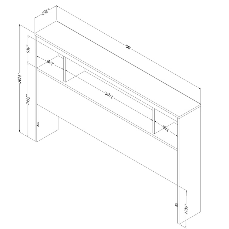 Spark Bookcase Headboard