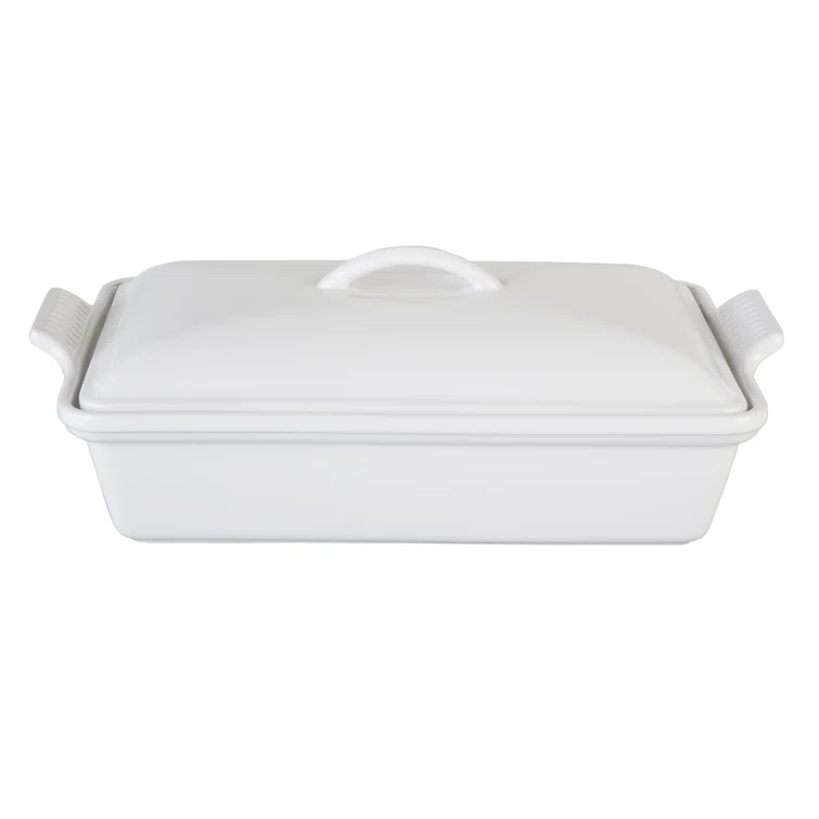 Le Creuset Heritage Stoneware 4 Qt. Rectangular Casserole with Lid