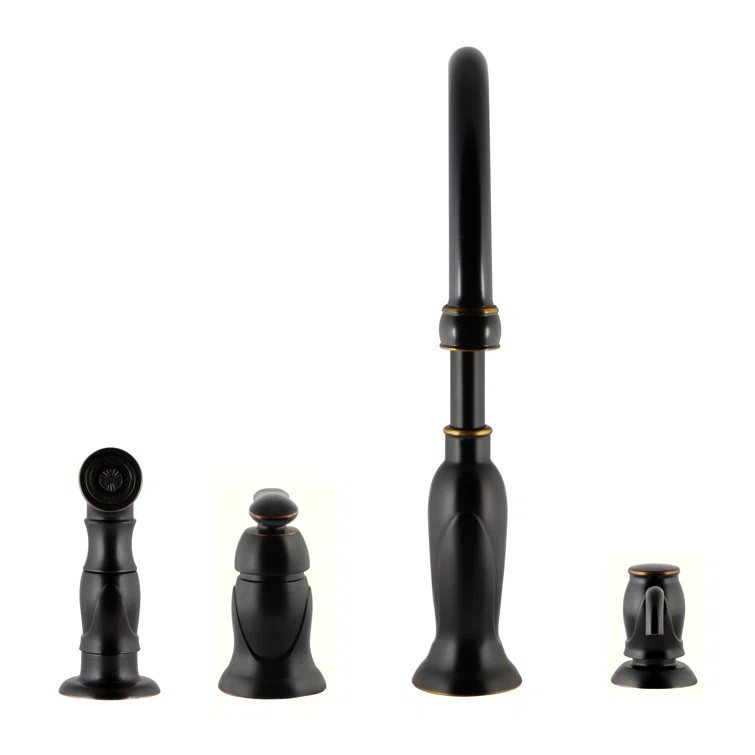 Alcott Hill® Alcott Hill® Helen Kitchen Faucet with Side Spray and Soap Dispenser