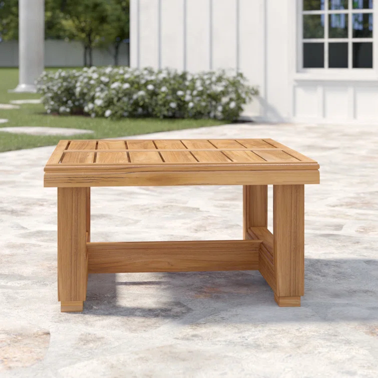 Melrose 23.62'' Teak Outdoor Side Table