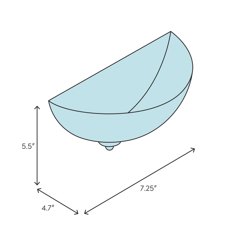 Meyda Tiffany & Stained Glass Glass Half Moon
