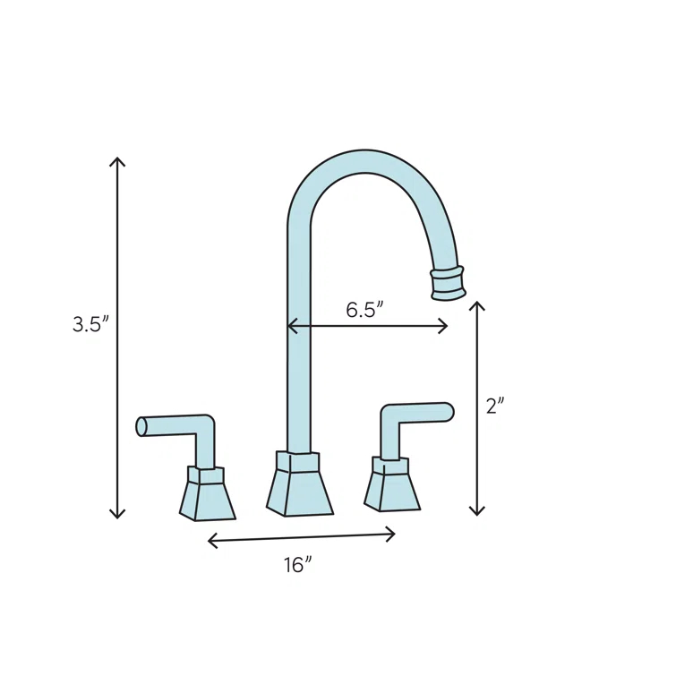 Kingston Brass Restoration Two-Handle 3-Hole Deck Mount Widespread Bathroom Faucet with Brass Pop-Up Drain
