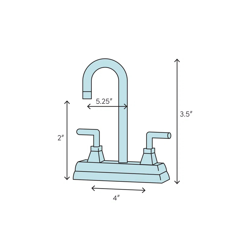 Classic Centerset Bathroom Faucet with Drain Assembly and Diamond Seal Technology