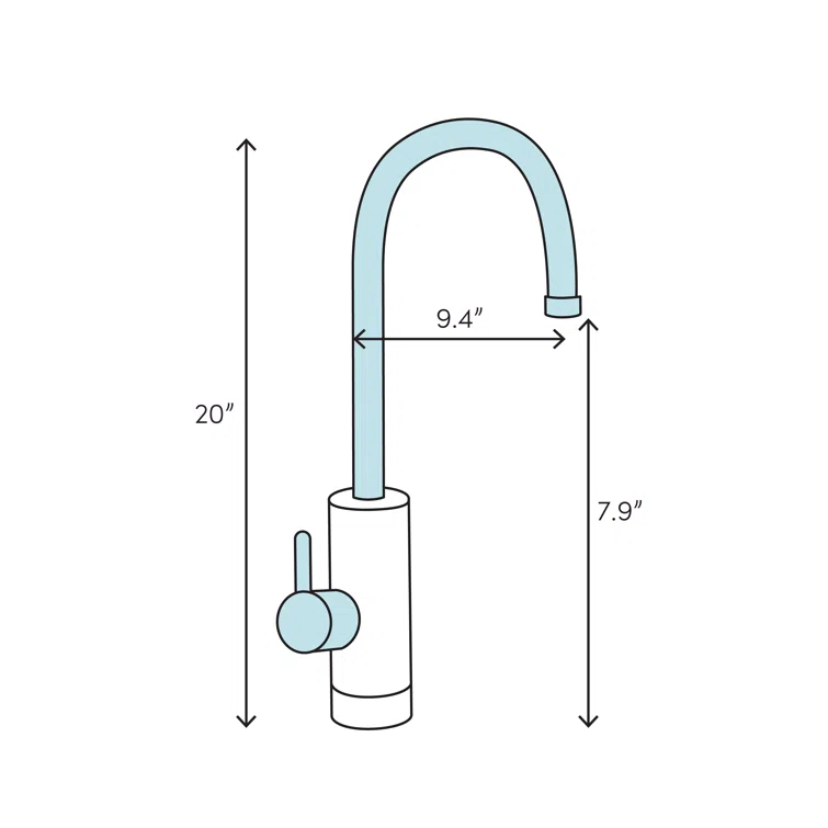 Essence New Single Handle Kitchen Faucet with SilkMove® and with Accessories