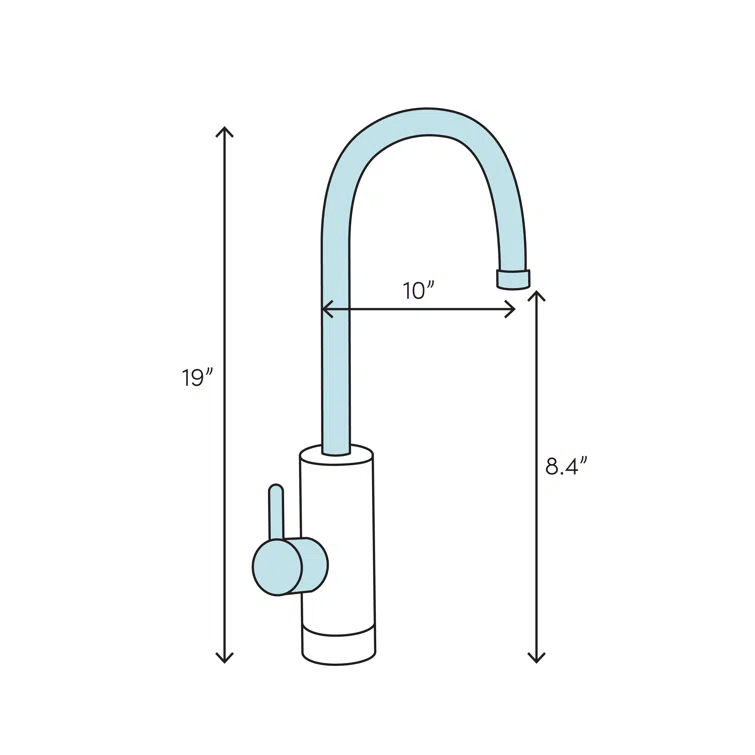 Bossini Tall Pull-Down Kitchen Faucet