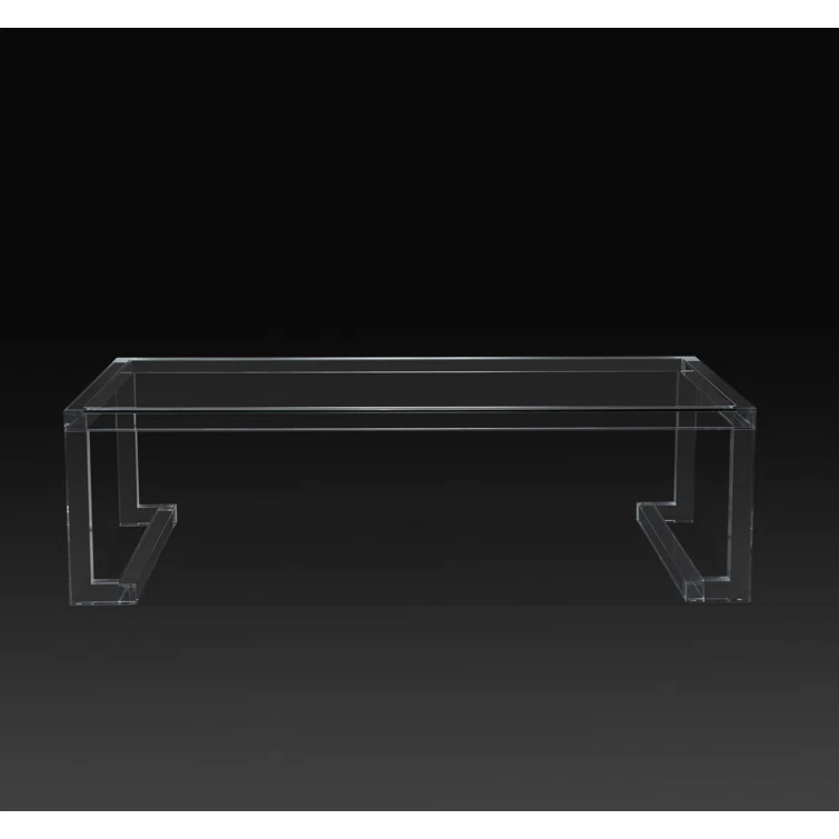 Interlude Ava Glass Top Coffee Table