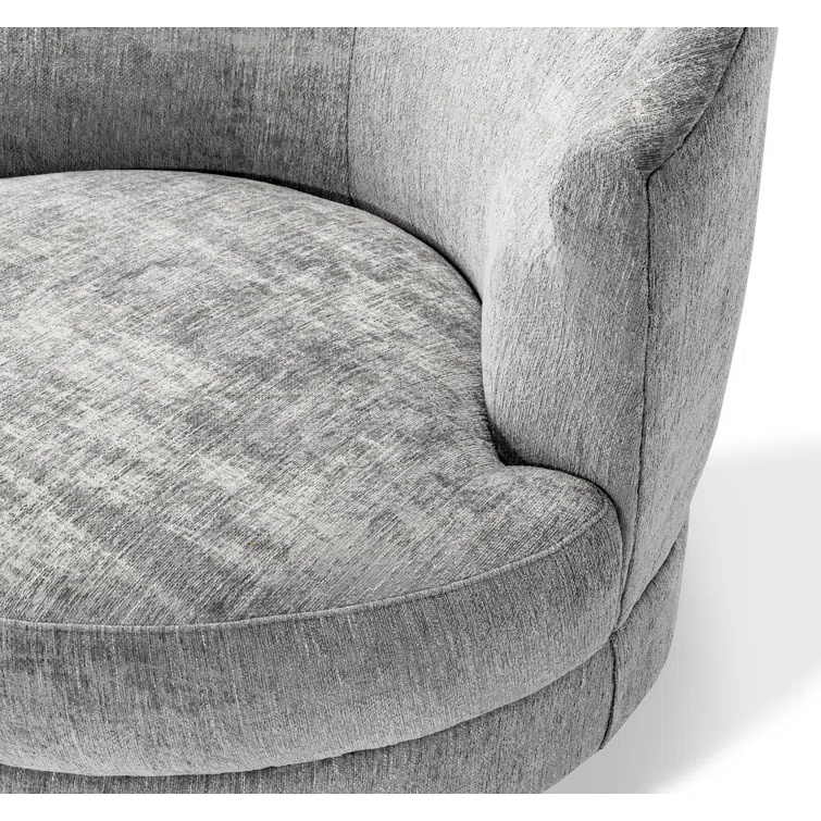Capri Upholstered Swivel Barrel Chair